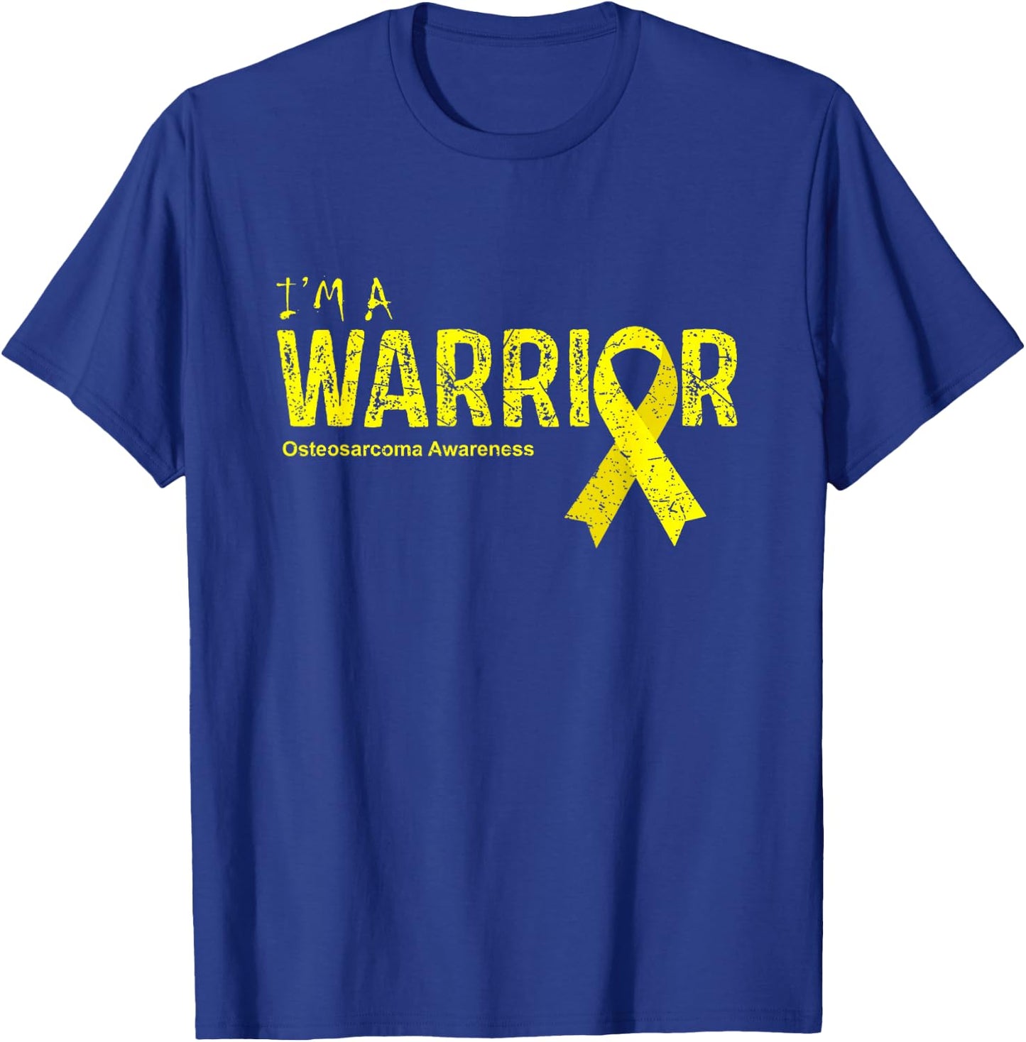 Osteosarcoma Awareness Warrior T-Shirt - T-Shirt | Royal