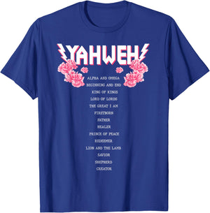 Yahweh Christian Religious YHWH Apparel Men and Women T-Shirt - T-Shirt | Royal