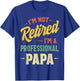 Papa Shirts For Grandpa Funny Fathers Day Professional Papa T-Shirt - T-Shirt | Royal