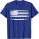 American Flag Softball Apparel - Softball T-Shirt - T-Shirt | Royal