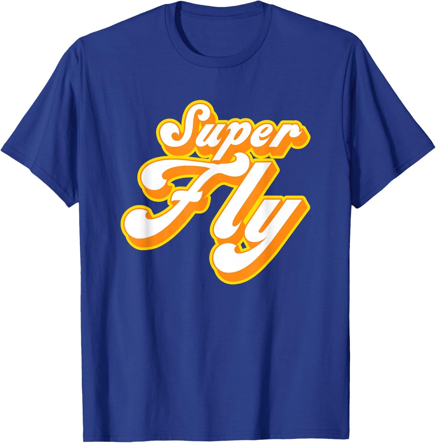 Groovy 1970s Super Fly T-Shirt - T-Shirt | Royal