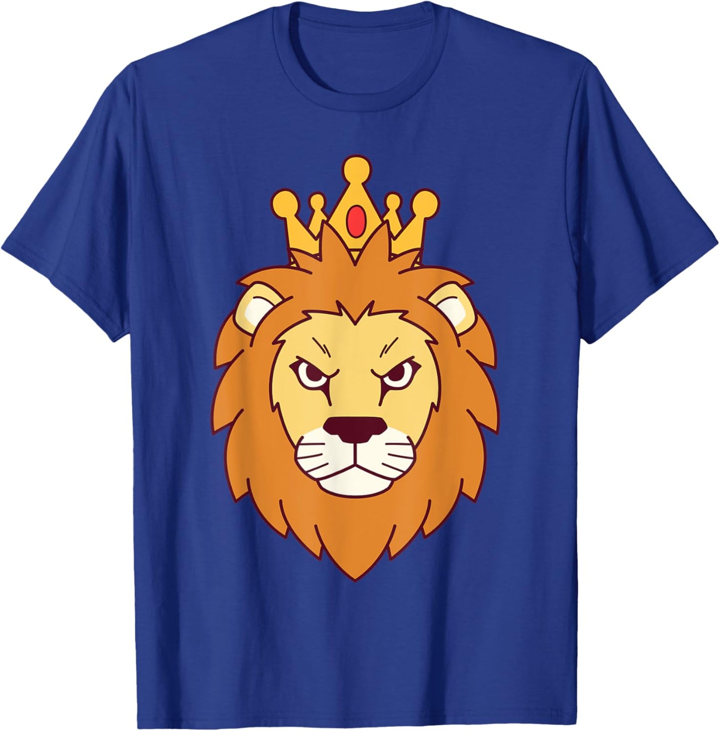 A Lion Head Graphic With Crown Lion King T-Shirt - T-Shirt | Royal