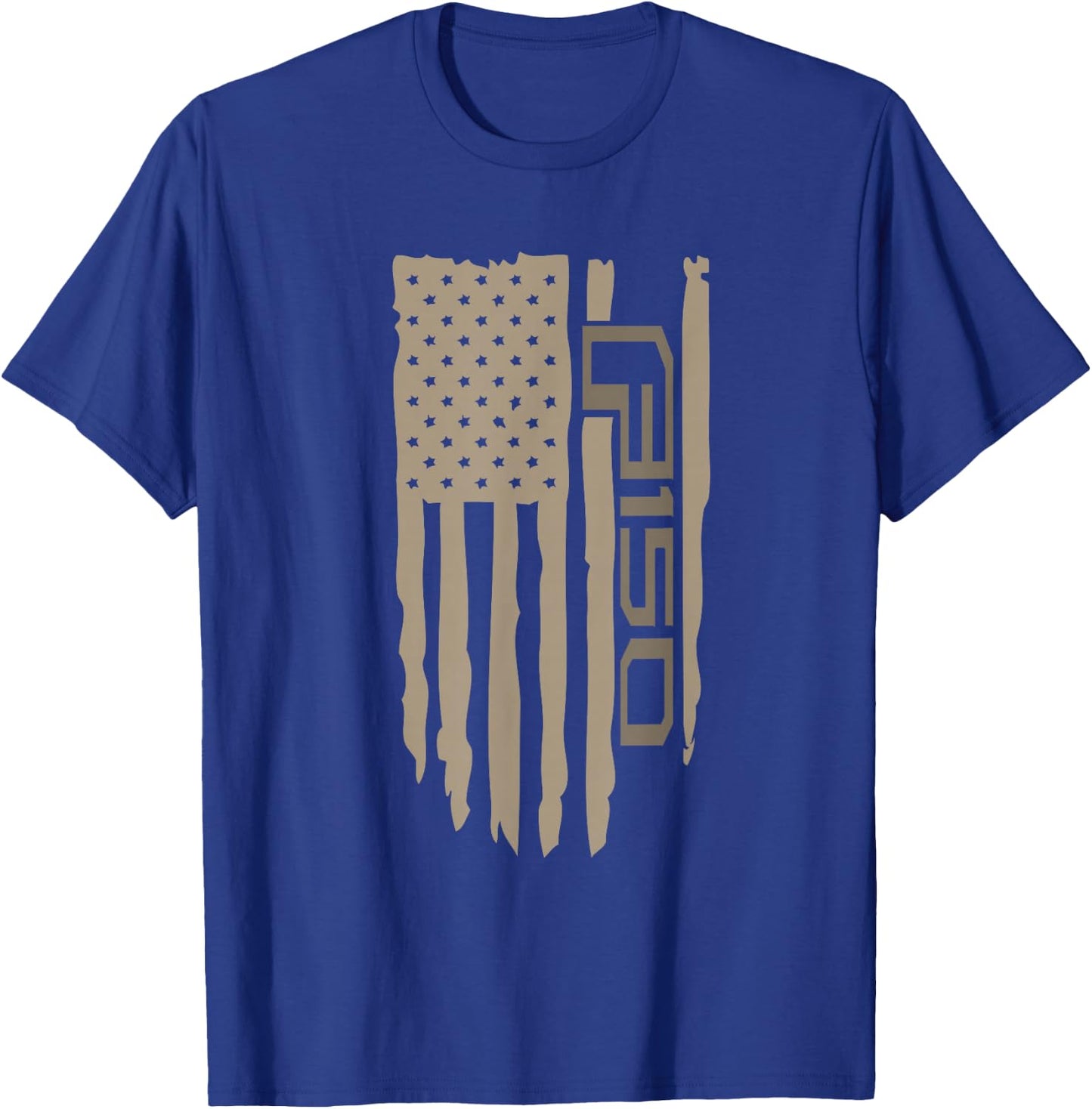 Wandering Wheels F150 American Flag T-Shirt - T-Shirt | Royal