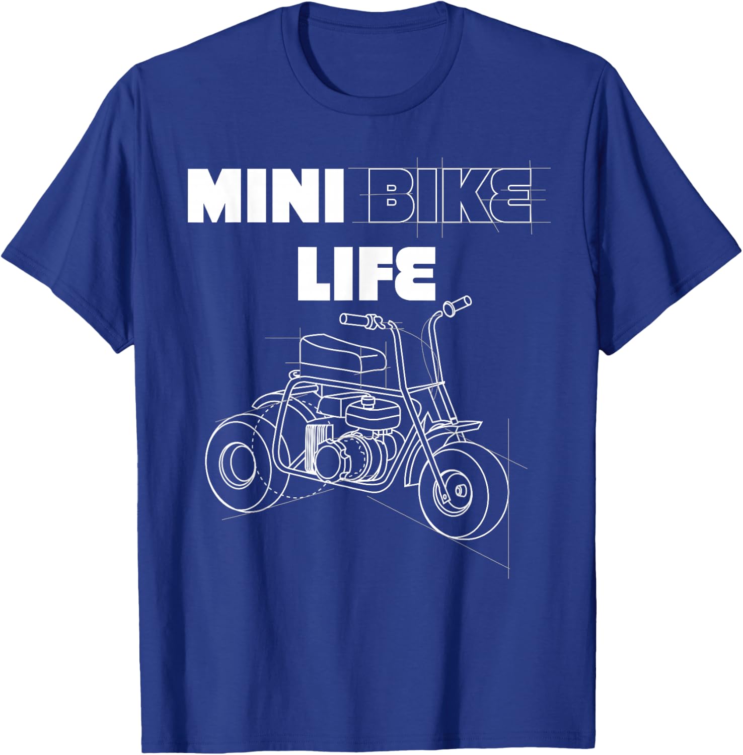 Minibike Mini Motorbike Funny Pocket Bike T-Shirt - T-Shirt | Royal