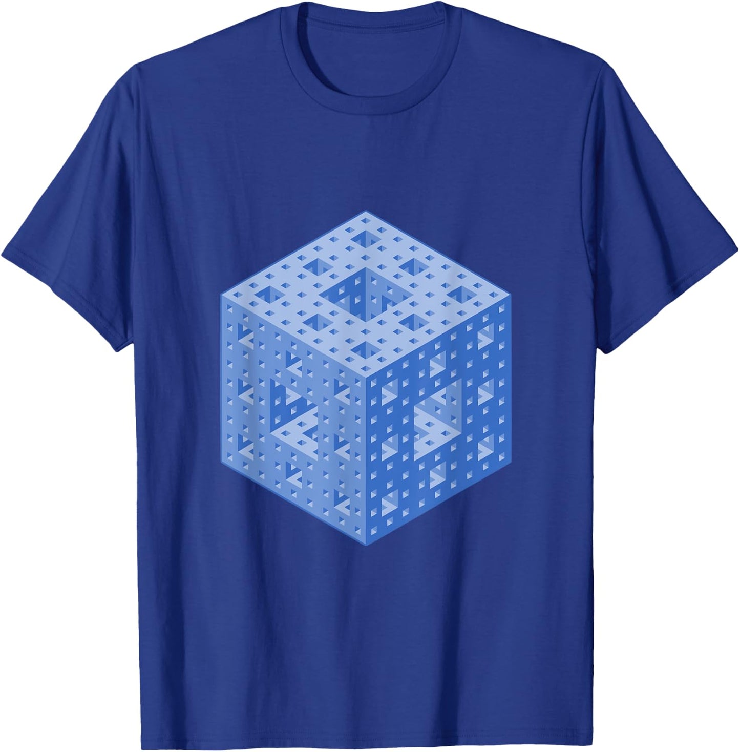 Menger Sponge Math Professor Teacher Mathematics Gift T-Shirt - T-Shirt | Royal