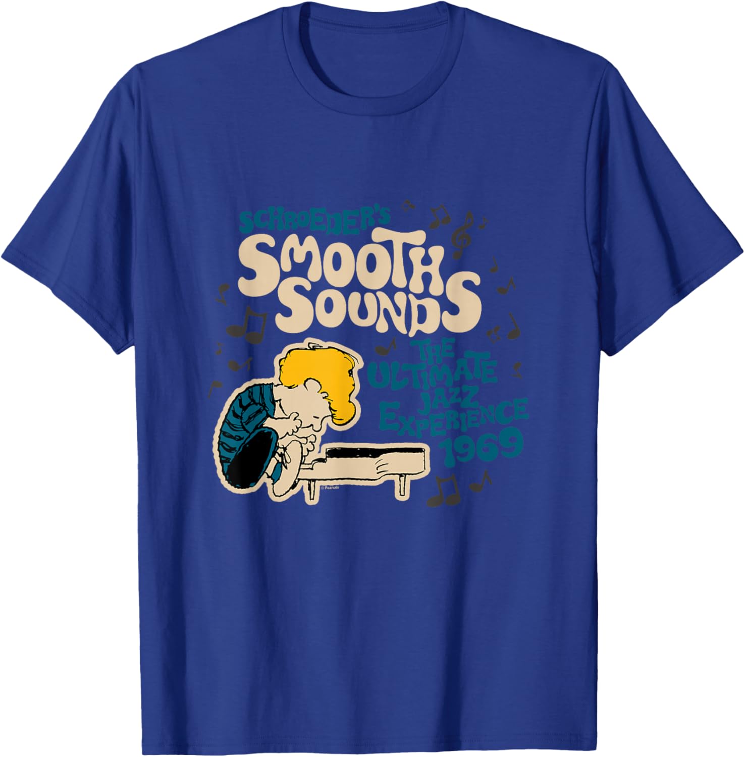 Peanuts - Schroeder Rock Fest T-Shirt - T-Shirt | Royal