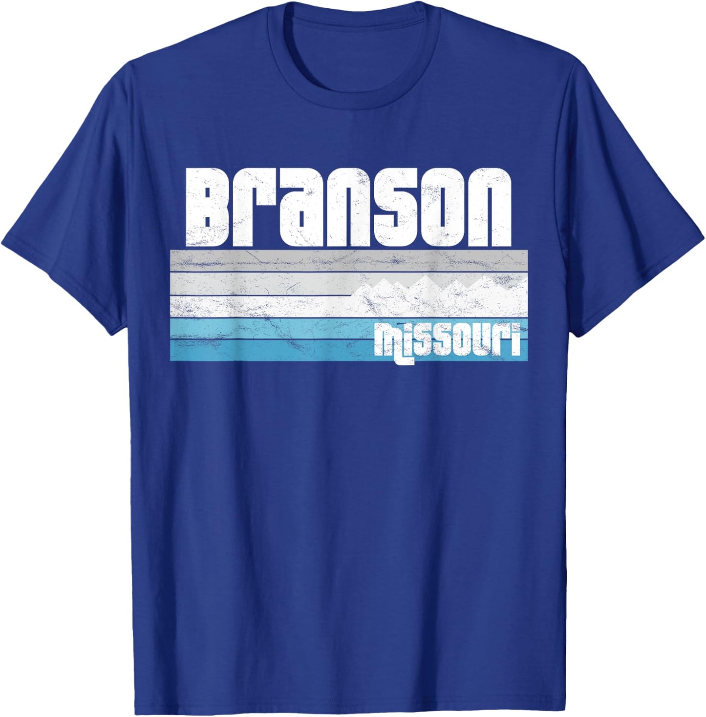 I Love Branson Missouri Ozark Mountains Winter Snow T-Shirt - T-Shirt | Royal