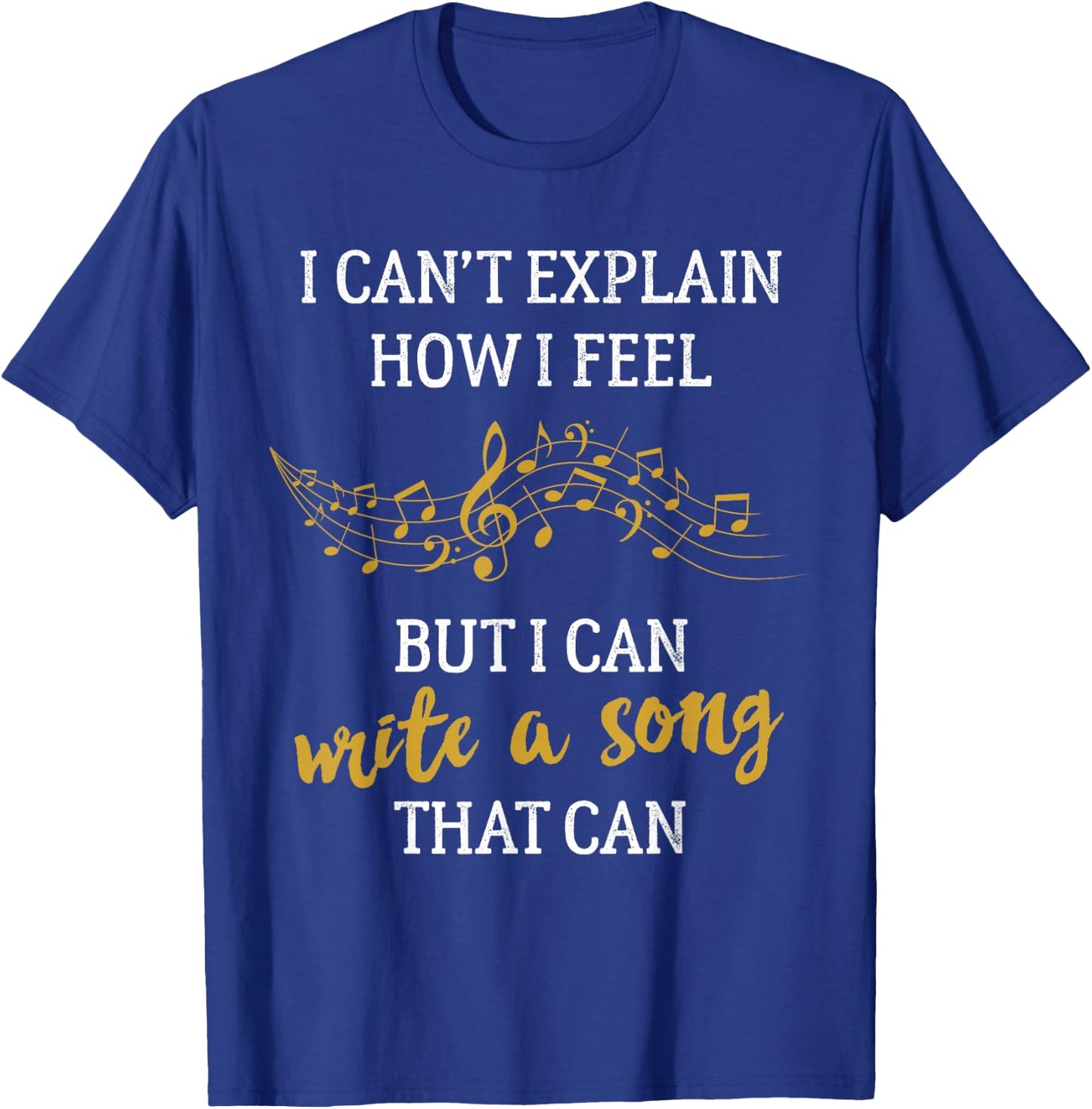Writing Music for Songwriters Composers & Musicians T-Shirt - T-Shirt | Royal