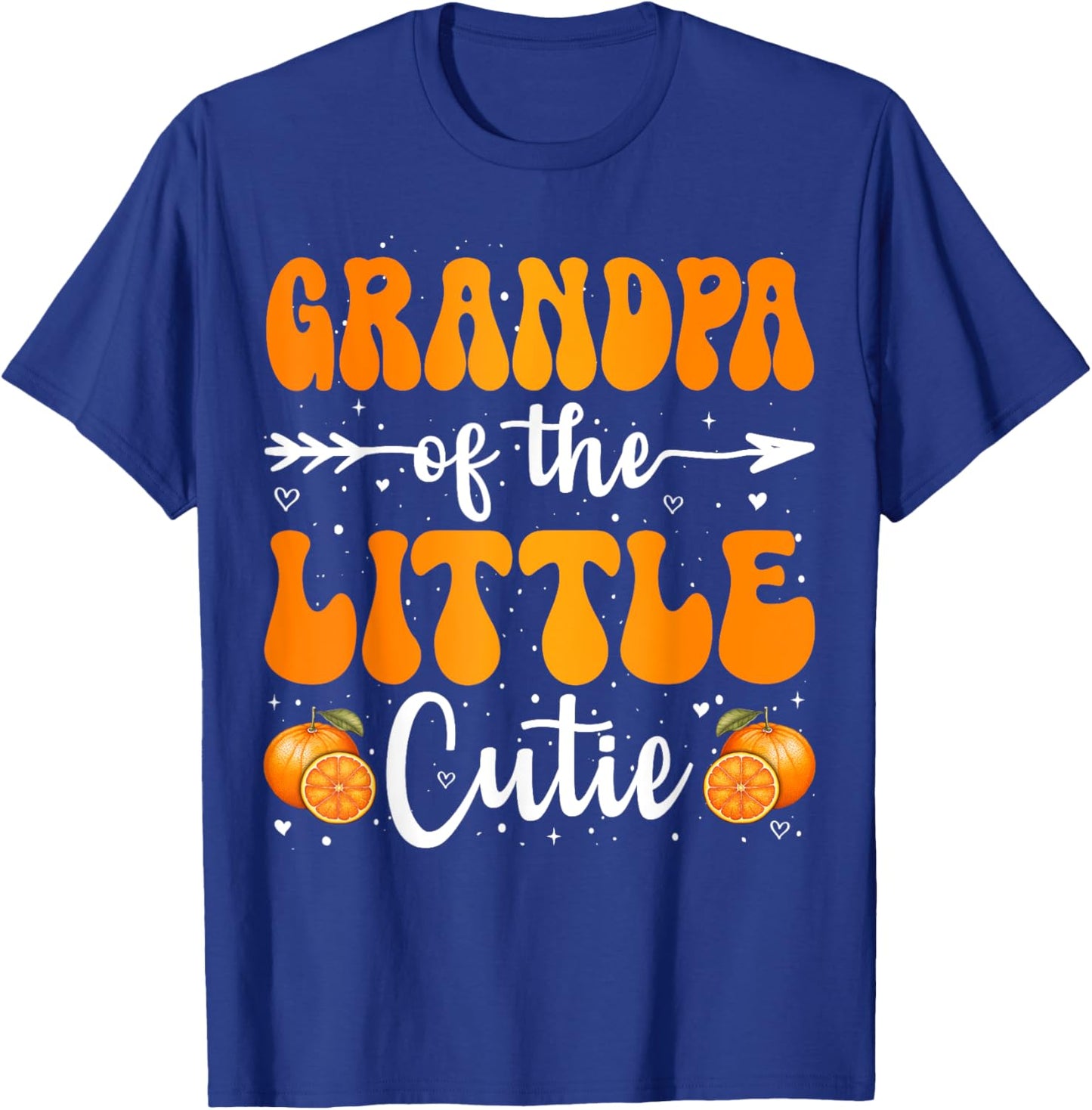 Grandpa Of The Little Cutie Orange Clementine Birthday Party T-Shirt - T-Shirt | Royal