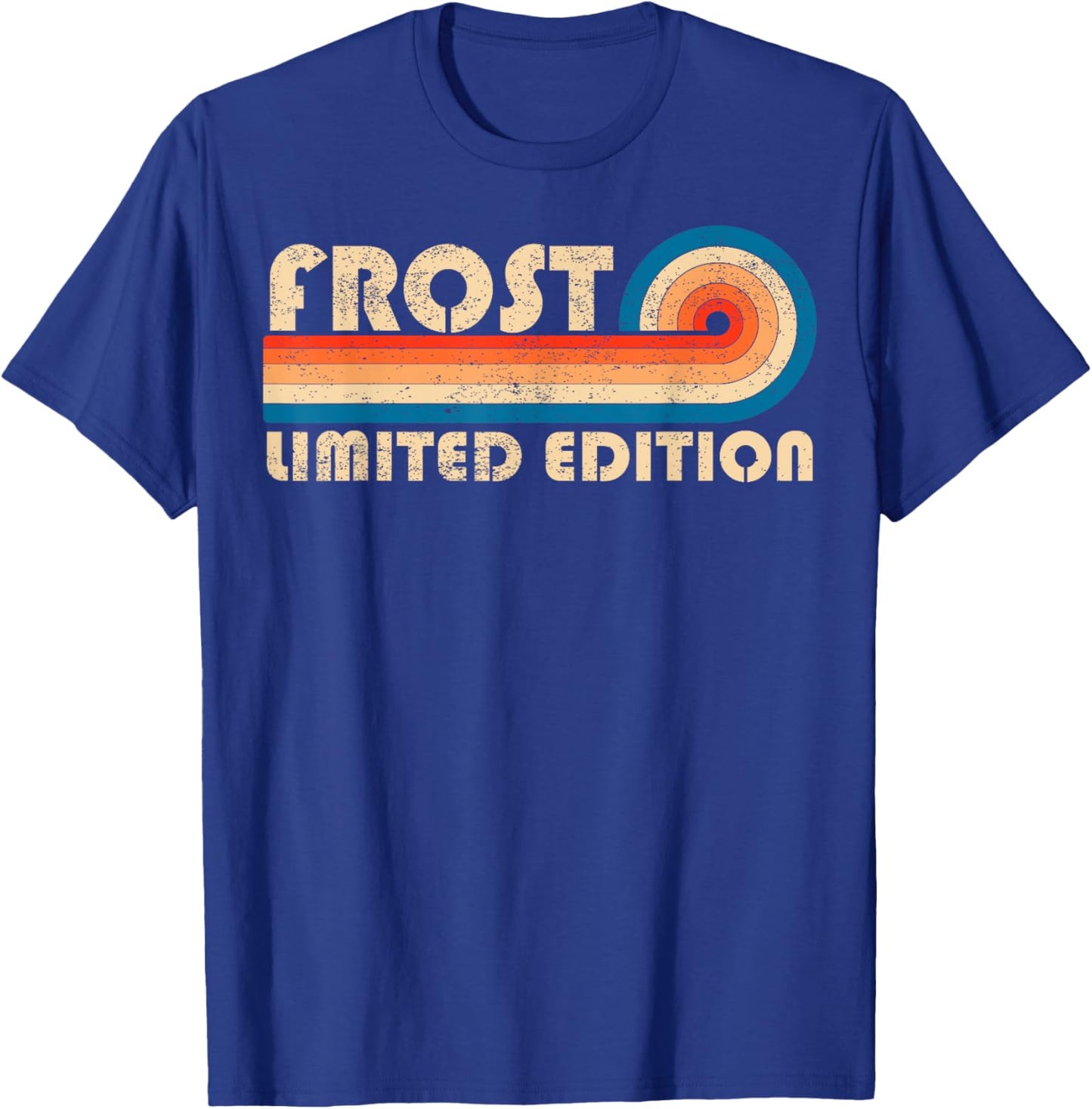 Last Name Matching Family Name FROST Surname Retro Vintage 80s 90s Birthday Reunion T-Shirt - T-Shirt | Royal