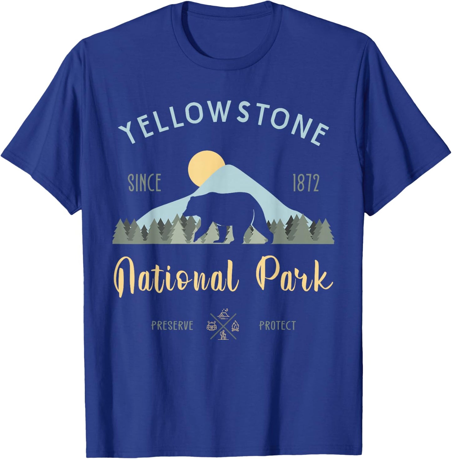 Outdoor National Park Yellowstone National Park T-Shirt - T-Shirt | Royal