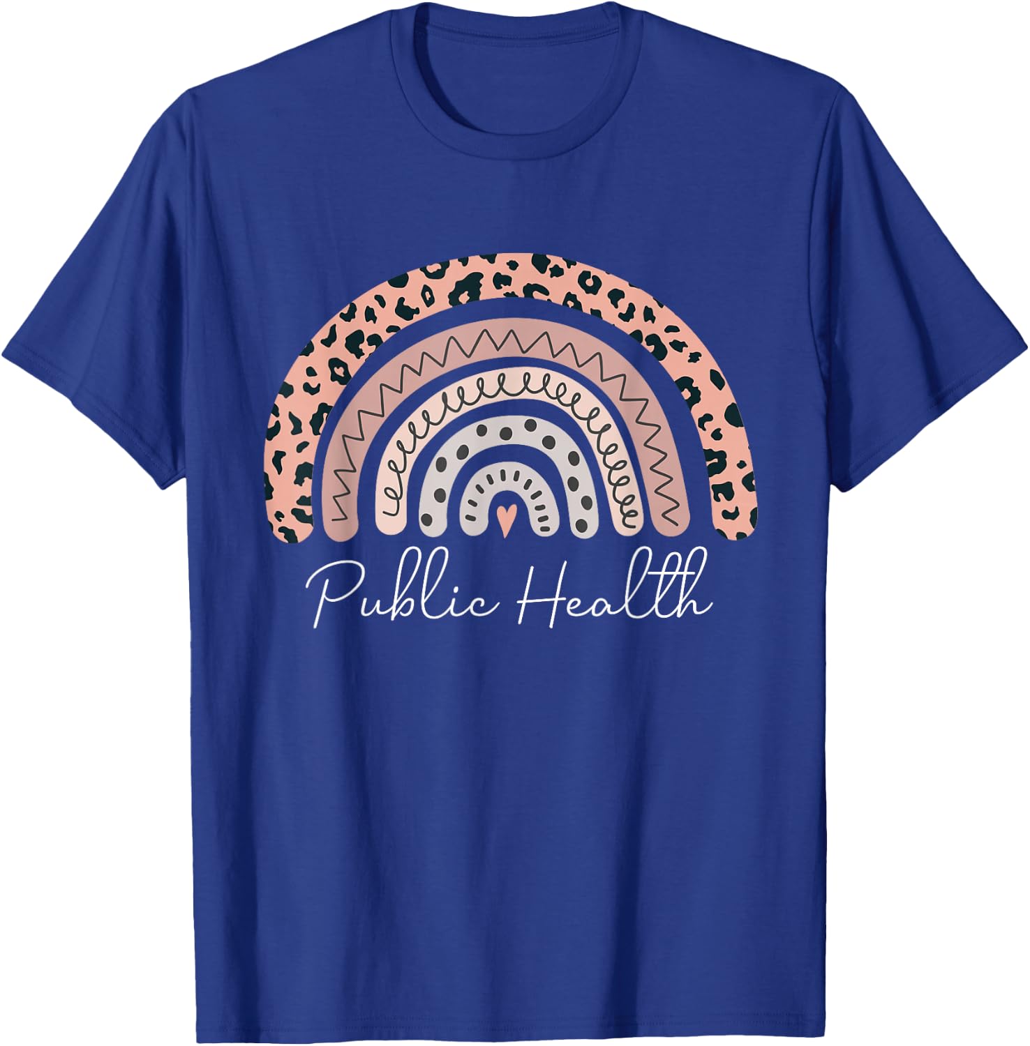 Public Health Rainbow Healthcare Worker Epidemiologist T-Shirt - T-Shirt | Royal