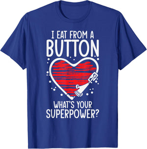 Gtube Accessories for Babies Feeding G Tube Covers T-Shirt - T-Shirt | Royal