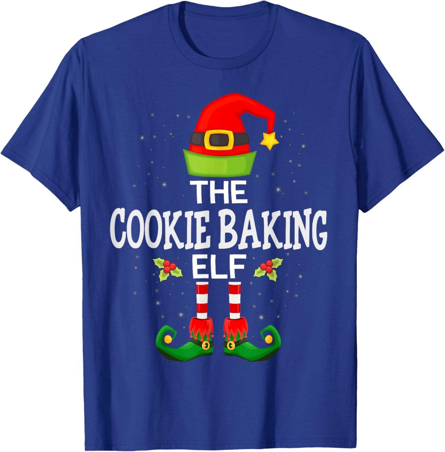 The Cookie Baking Elf Christmas Family Matching Pajama T-Shirt - T-Shirt | Royal