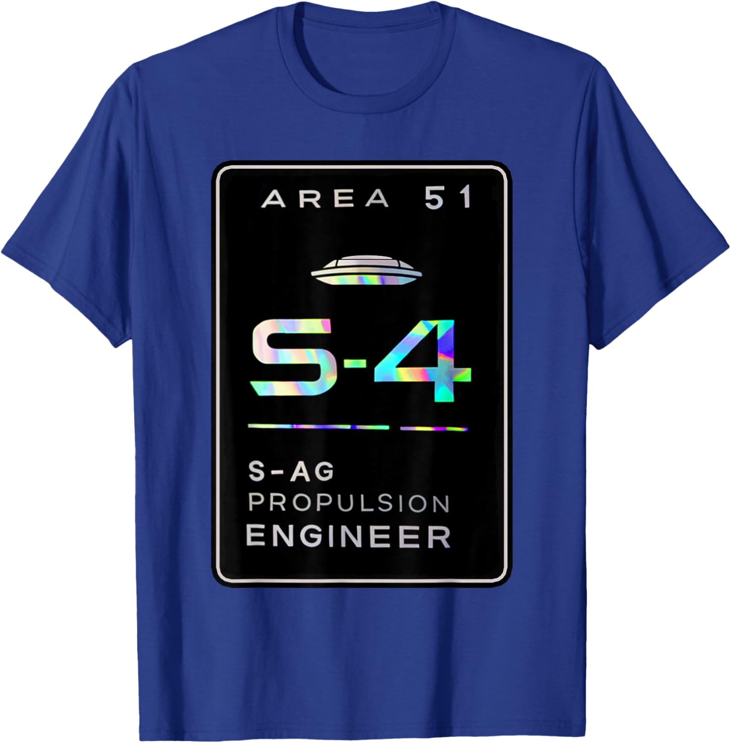 Conceptual Area 51 Area S4 Anti-Gravity Propulsion Engineer T-Shirt - T-Shirt | Royal