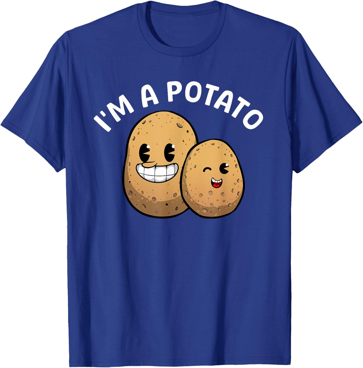 Best Potato Gift Potato Themed Accessories & Stuff Adults Kids Potato Lover Black Small Classic Fit Modern Classic Cartoon Potato T-Shirt - T-Shirt | Royal
