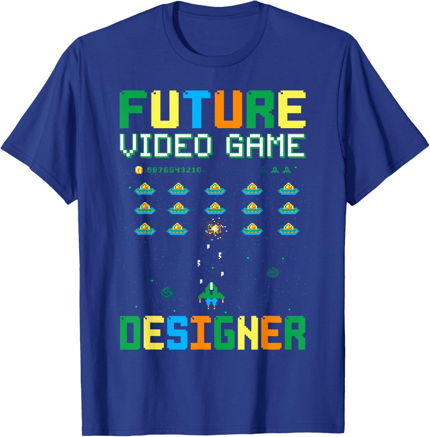 Future Video Game Designer For Kids, Game Developer T-Shirt - T-Shirt | Royal