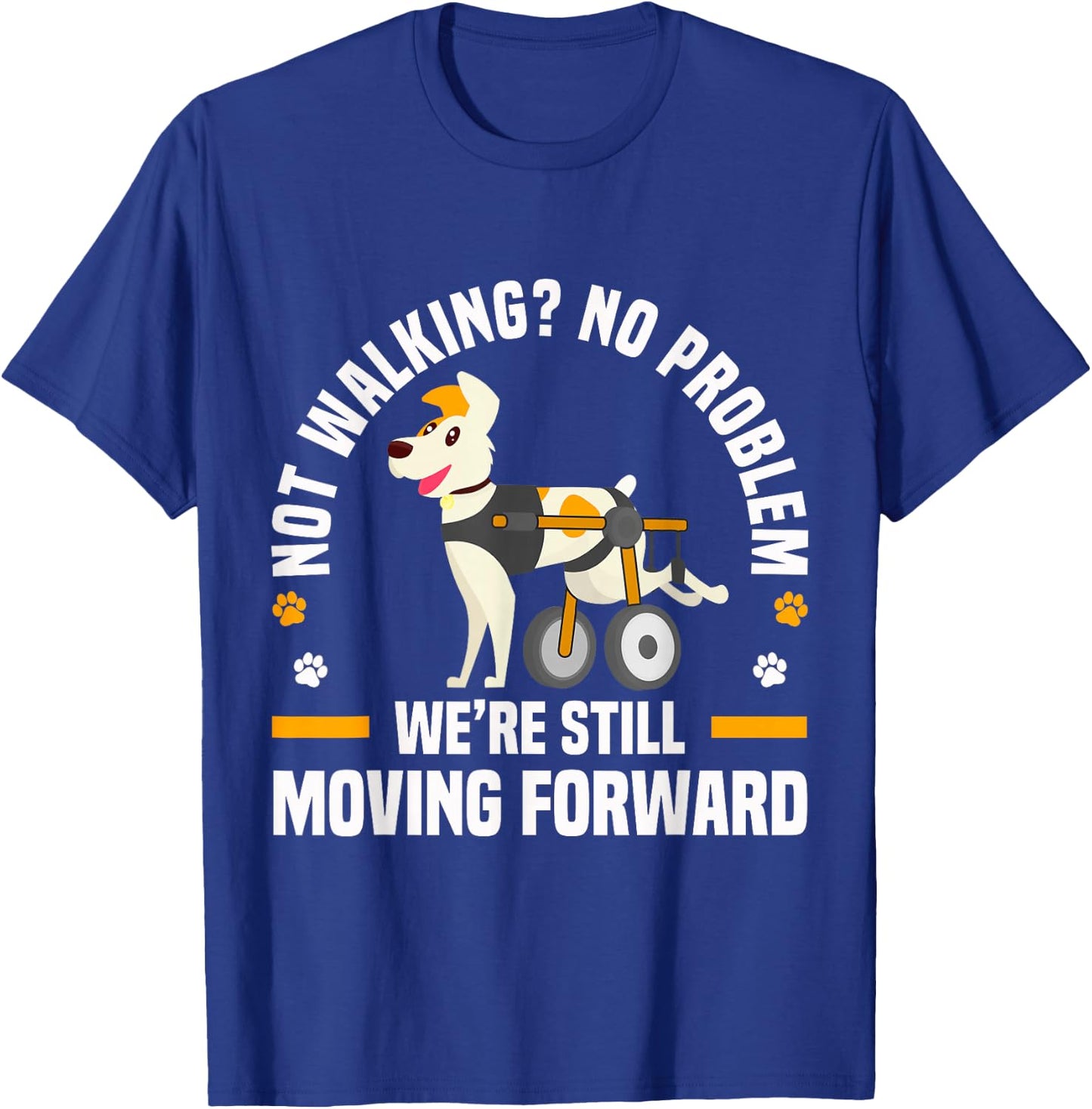 Wheelchair Dog with Handicap for Disabled Dogs T-Shirt - T-Shirt | Royal
