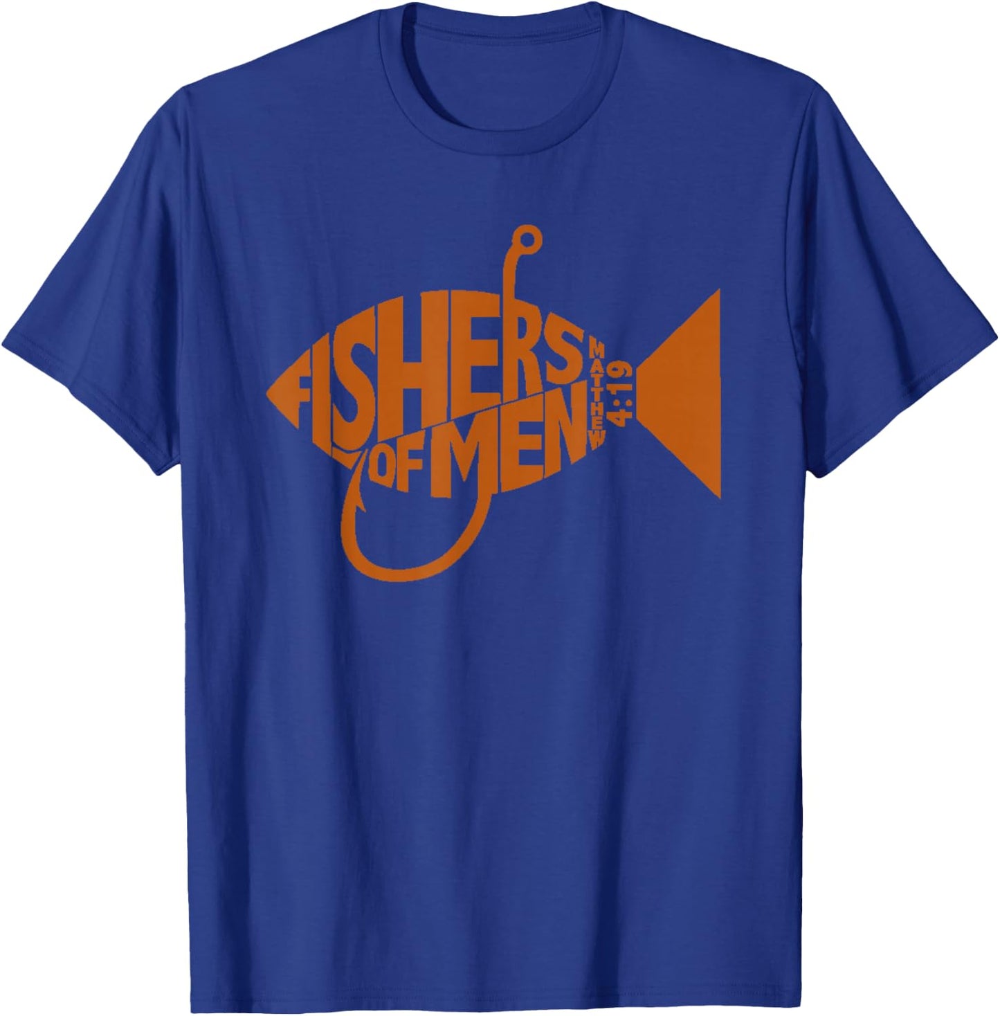 Fishers of Men shirt Christian Gifts Bible Verse T-Shirt - T-Shirt | Royal