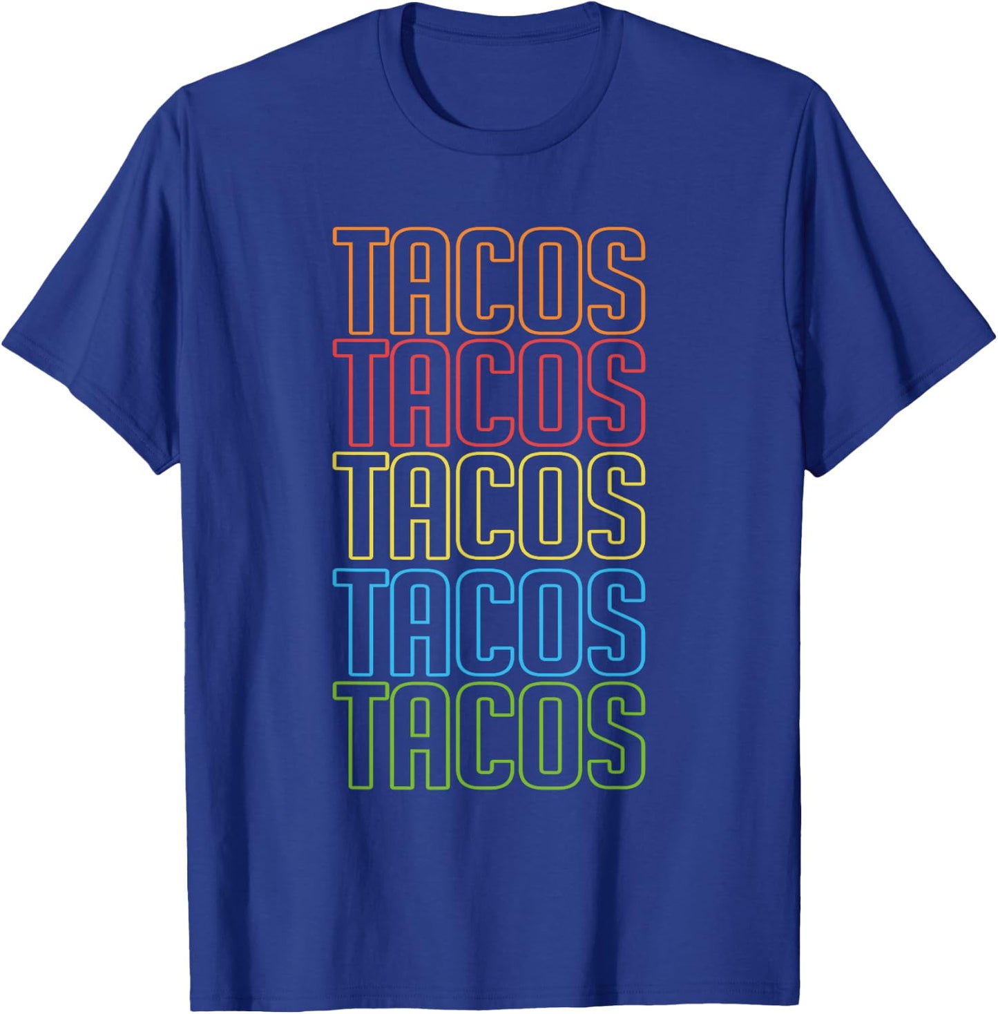 Retro Tacos Shirt Vintage Taco Tuesday T-Shirt - T-Shirt | Royal