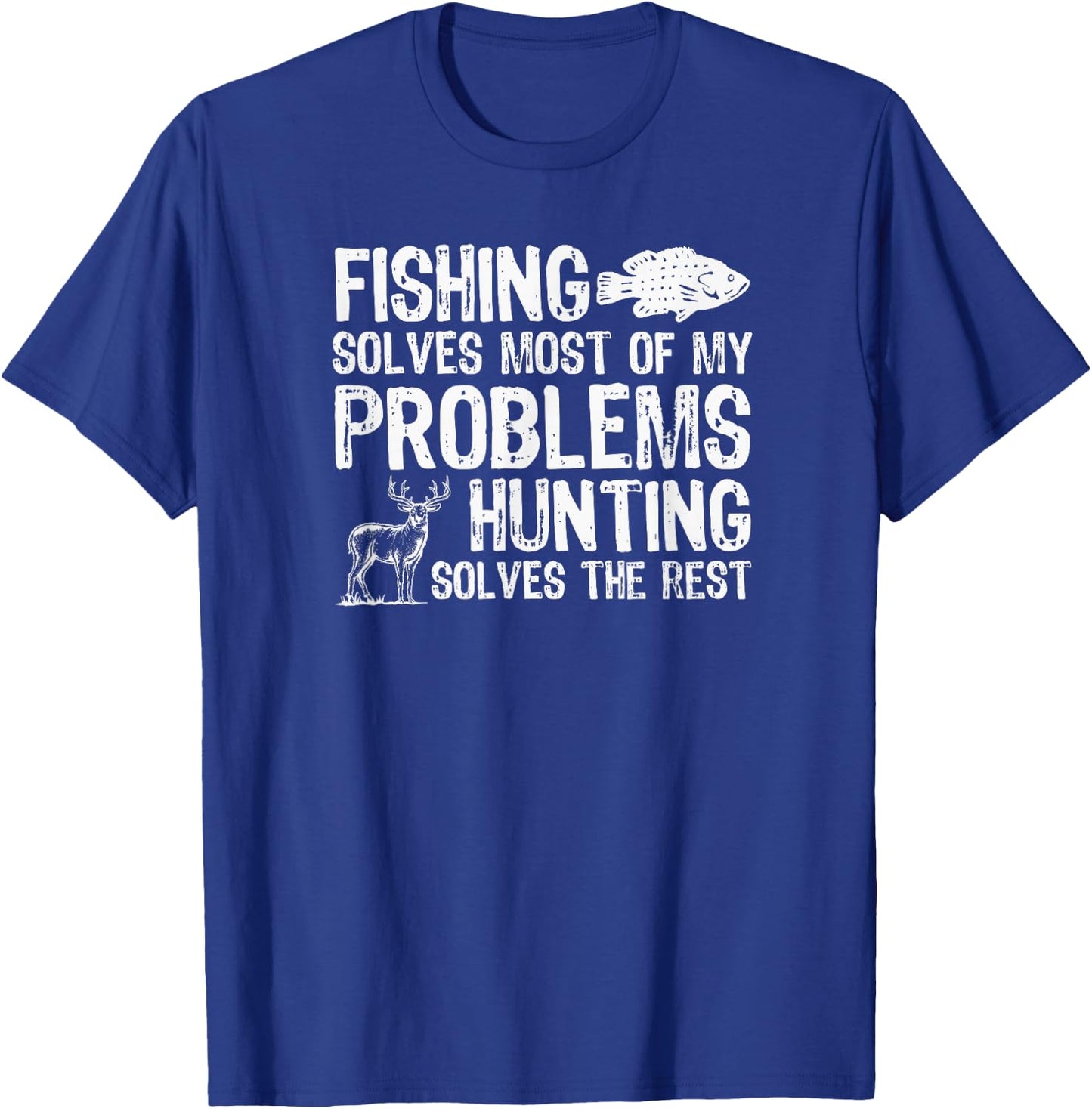 Wilderness Wisdom for Fishing & Hunting Adventures T-Shirt - T-Shirt | Royal