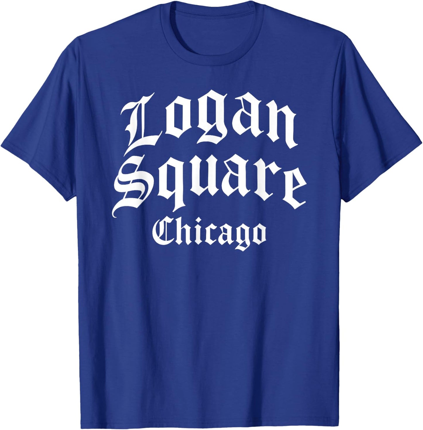 Logan Square Chicago Illinois Flag 773 312 Deep Dish Pizza T-Shirt - T-Shirt | Royal