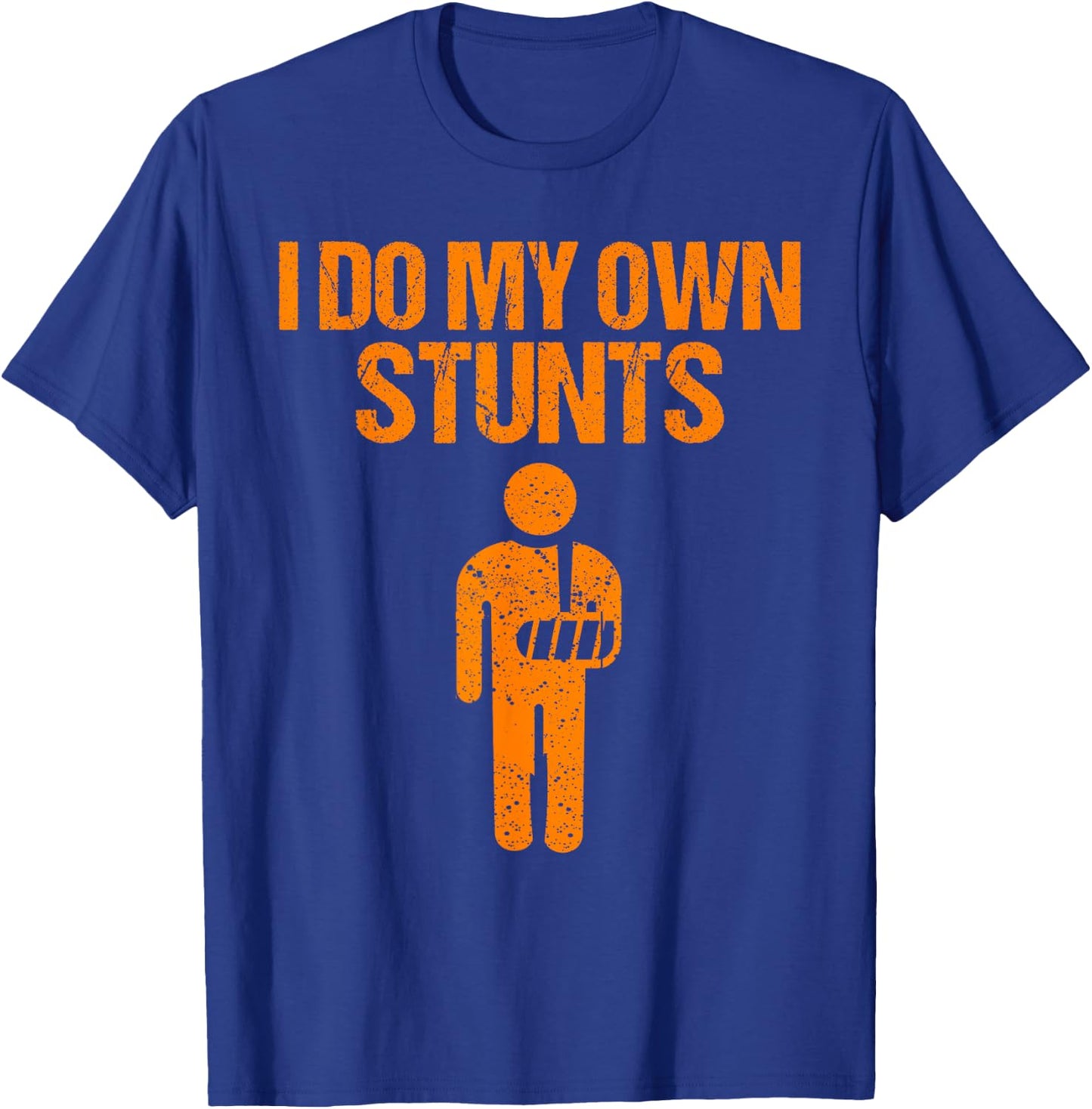 Funny I Do My Own Stunts | Broken Arm Get Well Gift Kids T-Shirt - T-Shirt | Royal