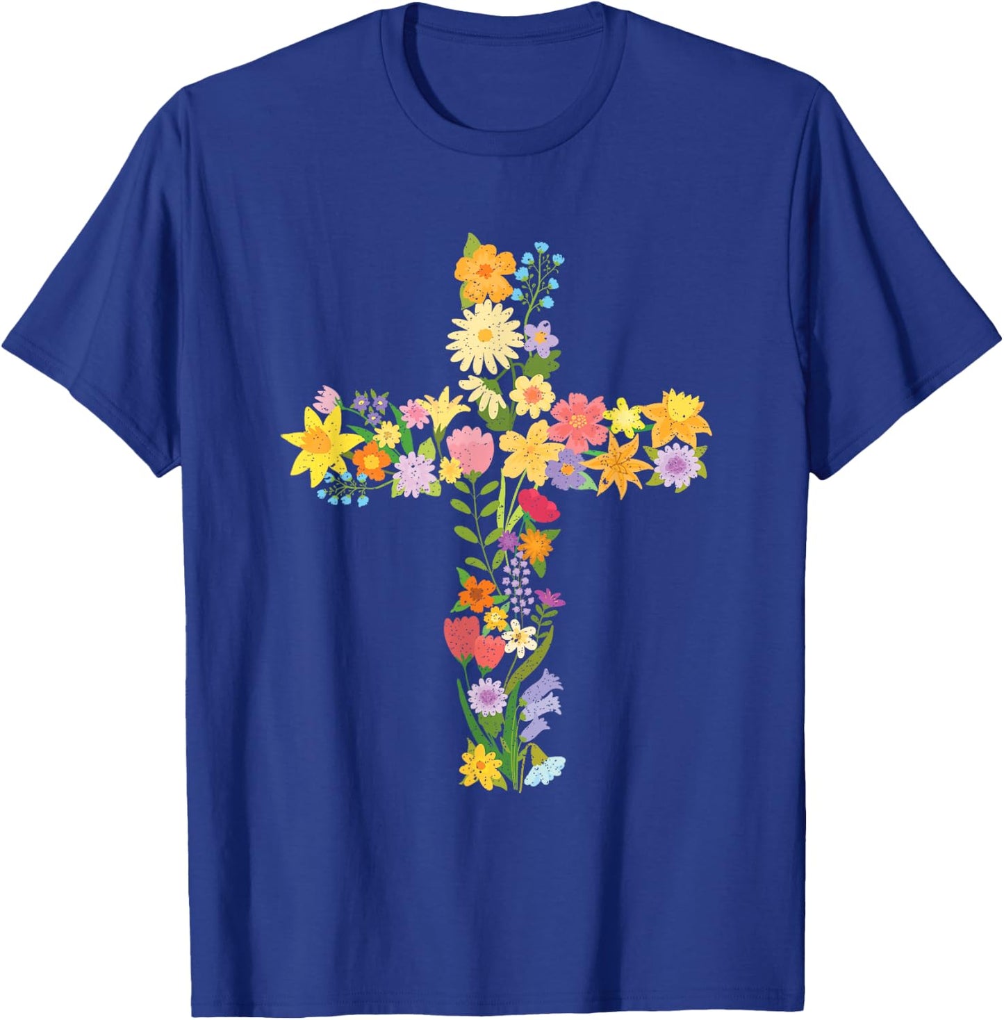 Jesus Christ Cross Bible Christianity Faith Gift Jesus T-Shirt - T-Shirt | Royal