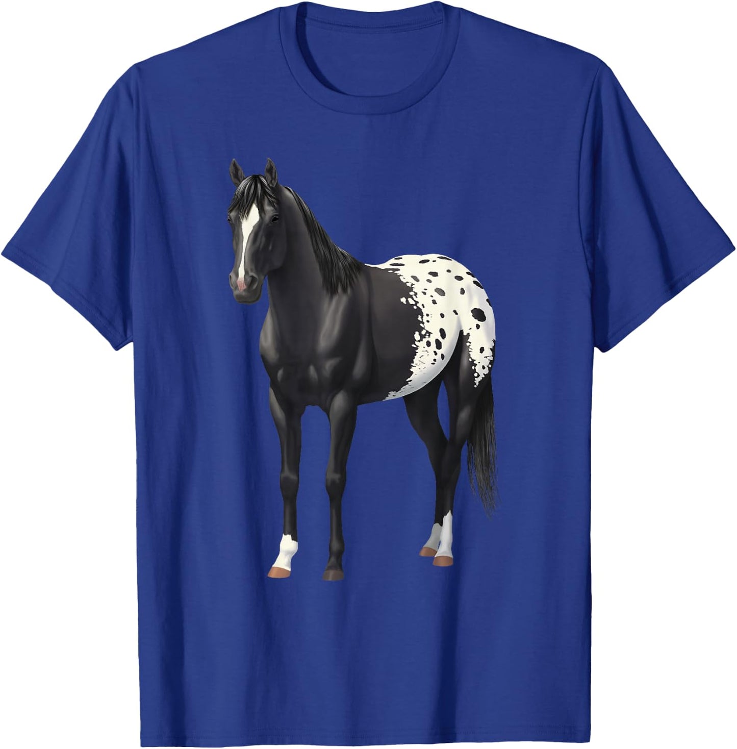 Beautiful Black Blanket Appaloosa Horse Lover Gift T-Shirt - T-Shirt | Royal