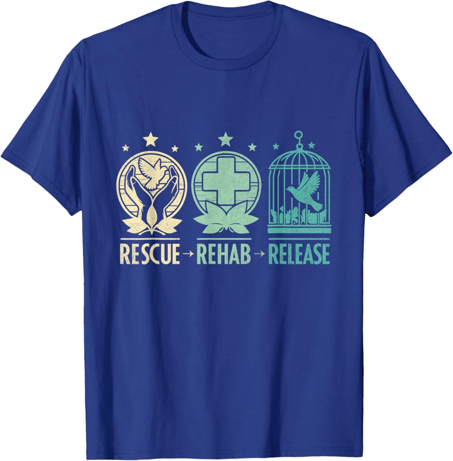 Rescue, Rehab, Release Wildlife Conservation & Care , Small, Black T-Shirt - T-Shirt | Royal