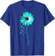 Daisy Flower Ovarian Cancer Awareness Gifts T-Shirt - T-Shirt | Royal