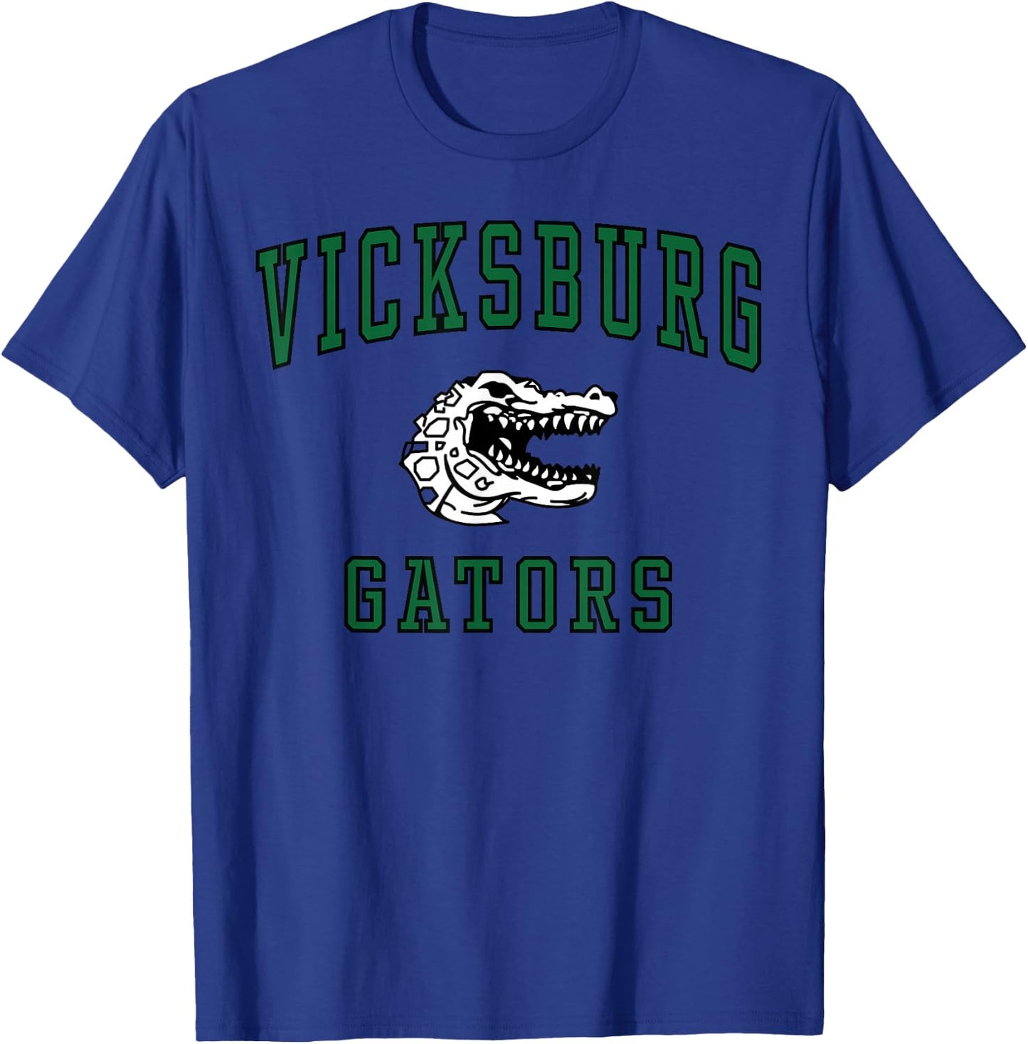 Vicksburg High School Gators C1 T-Shirt - T-Shirt | Royal