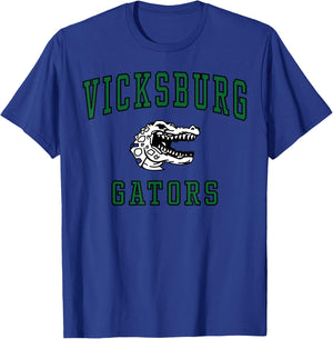 Vicksburg High School Gators C1 T-Shirt - T-Shirt | Royal