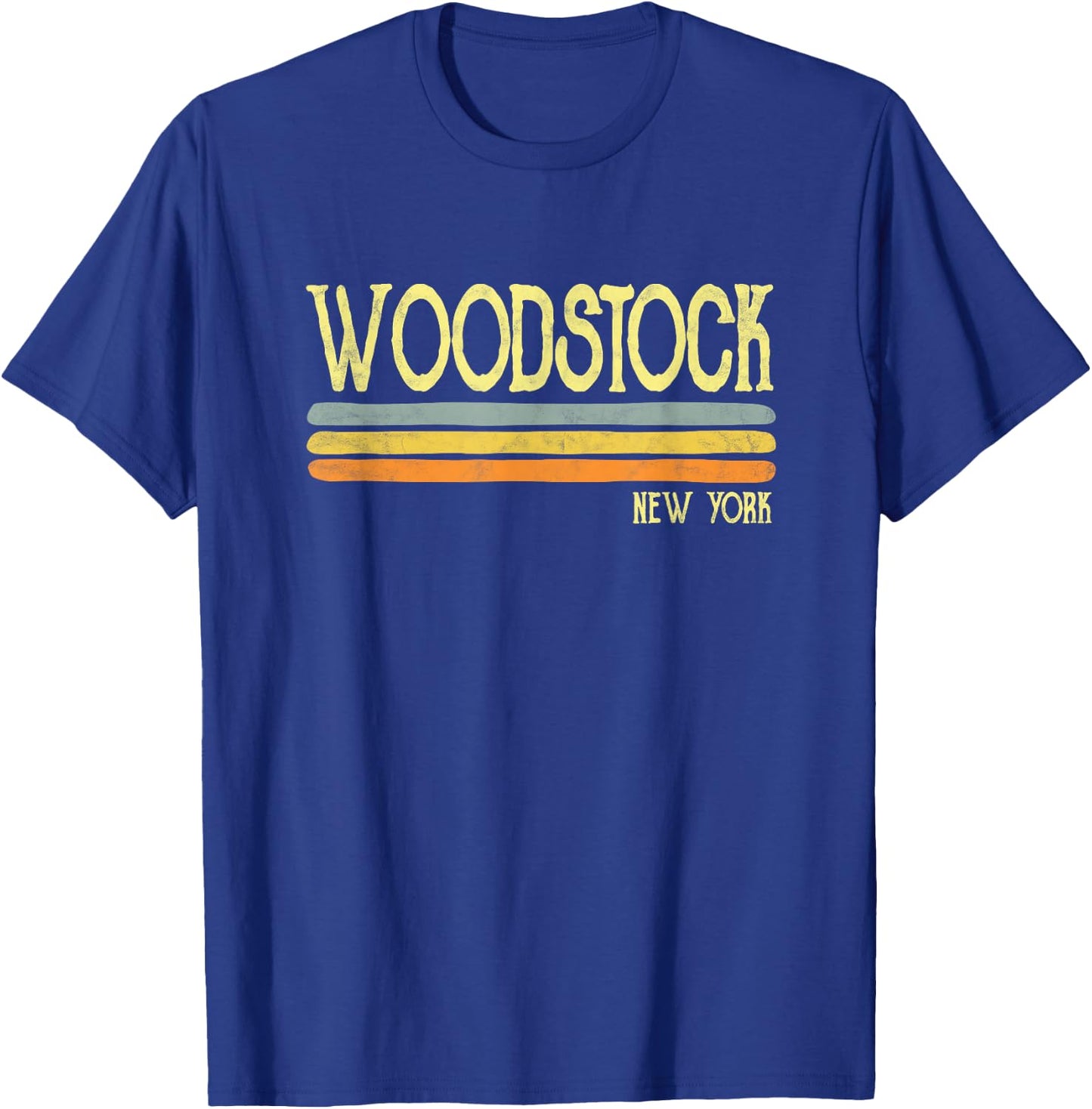 Vintage Woodstock New York NY Souvenir Gift T-Shirt - T-Shirt | Royal