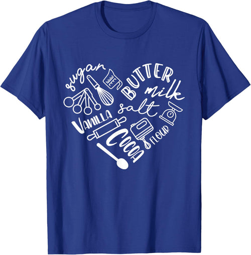 Baking Heart Shirt For Baker Pastry Chef Or Cook