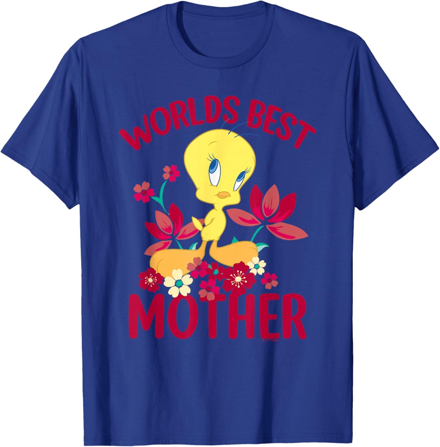 Looney Tunes Mother's Day Tweety Worlds Best Mom T-Shirt - T-Shirt | Royal