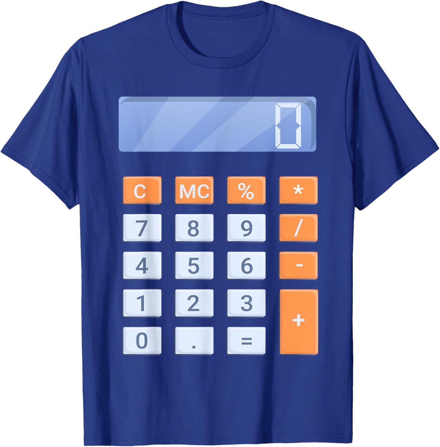 Calculator Halloween Costume T-Shirt - T-Shirt | Royal