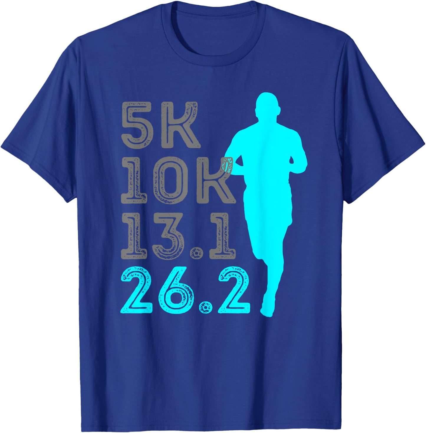 Marathon Running Finisher 5k 10k 13.1 26.2 Chicago NY T-Shirt - T-Shirt | Royal