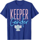 Keeper of the Gender Cute Baby Reveal Design with Elephant T-Shirt - T-Shirt | Royal