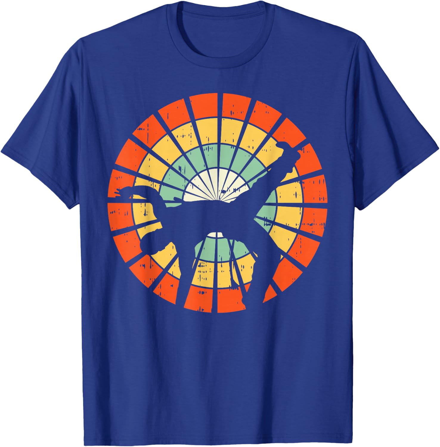 70s Capoeira Retro Brazilian Martial Arts Dance Fighter Gift T-Shirt - T-Shirt | Royal
