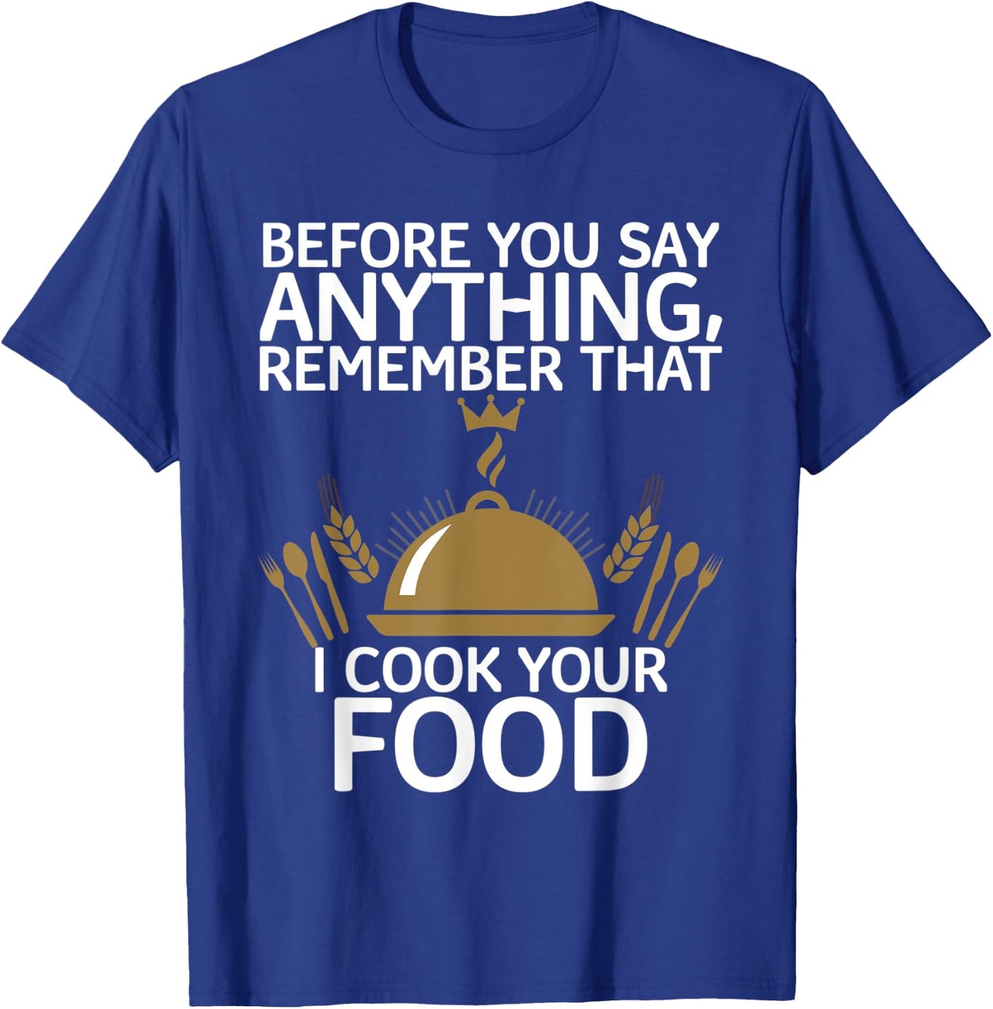 Funny Retro Vintage Chinese Cooking I Cook Your Food T-Shirt - T-Shirt | Royal