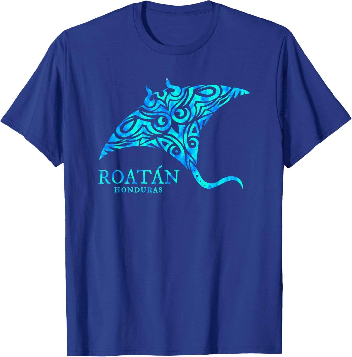 Roatan Honduras Souvenir Stingray Boys Girls Toddler T-Shirt - T-Shirt | Royal