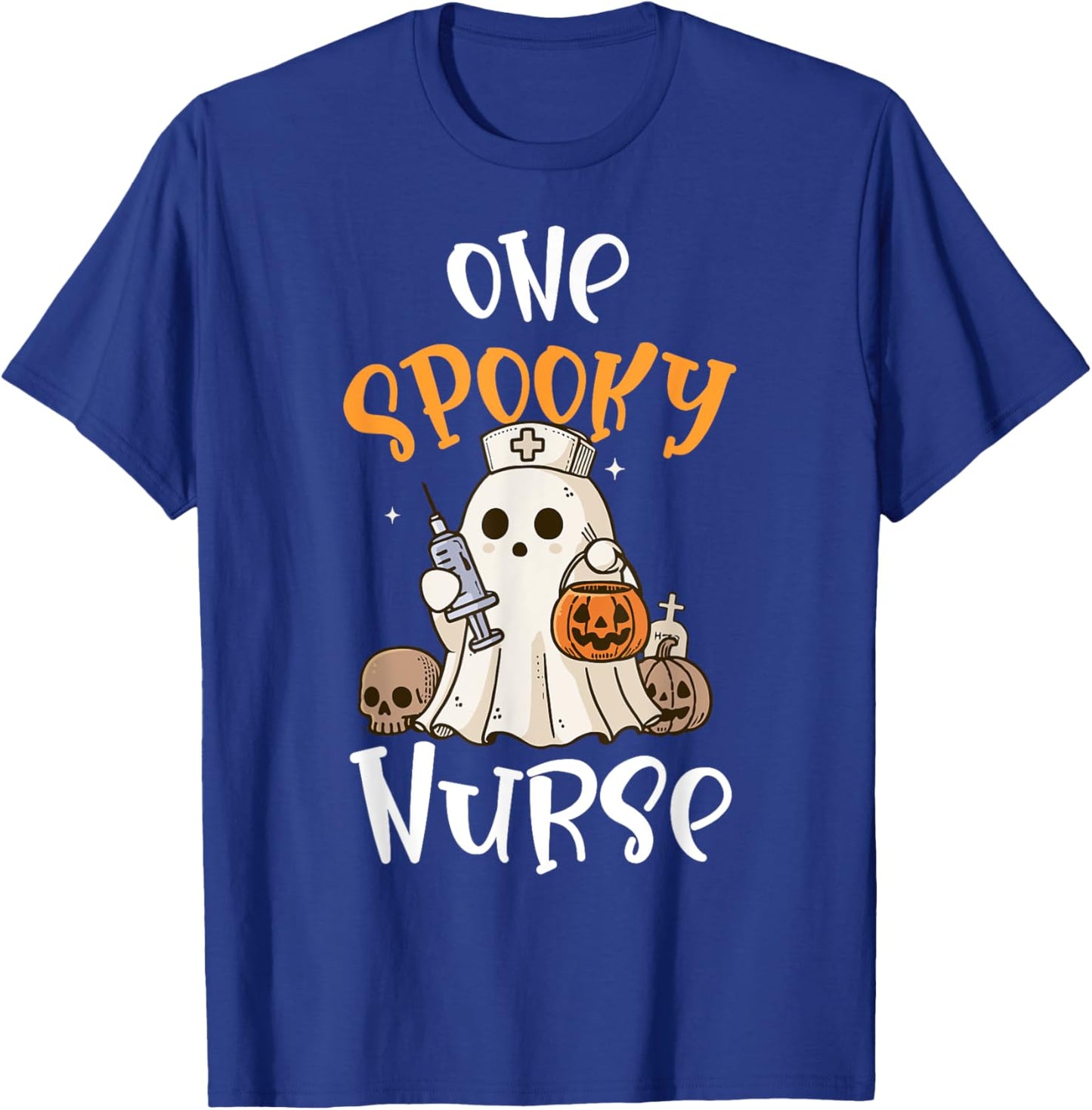 Spooky Nurse Halloween Nursing T-Shirt - T-Shirt | Royal