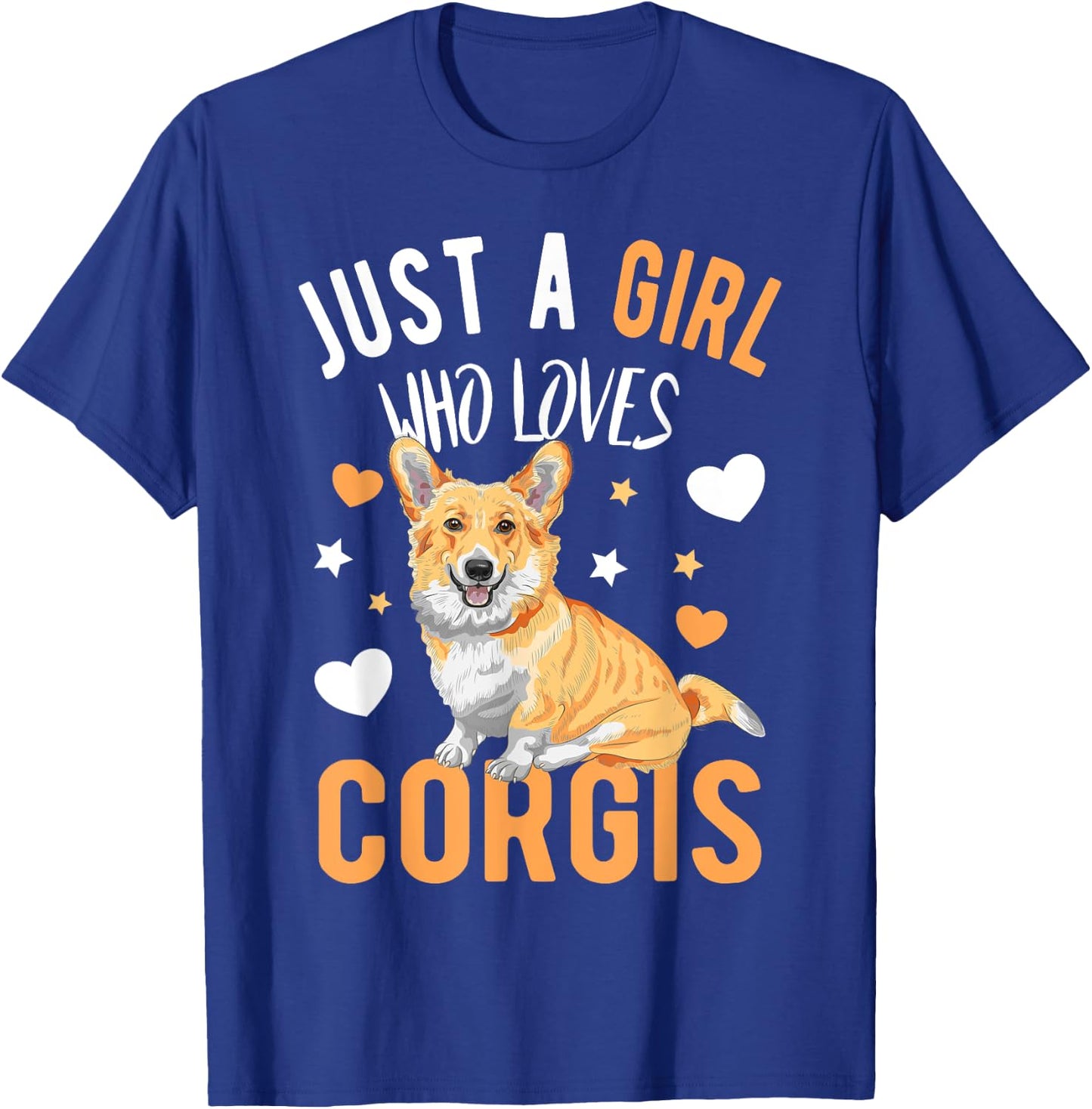 Just a Girl Who Loves Corgis Corgi Dog Corgi Lover T-Shirt - T-Shirt | Royal