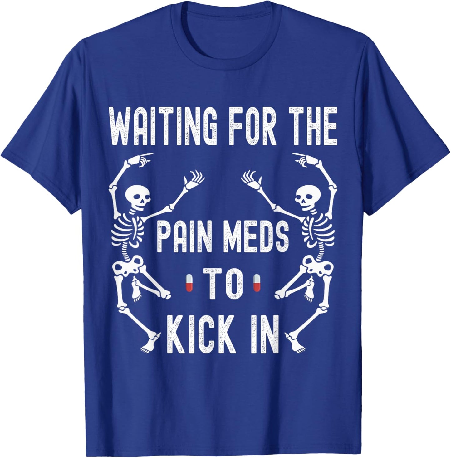 Chronic Illness Skeleton Chronic Pain Awareness T-Shirt - T-Shirt | Royal