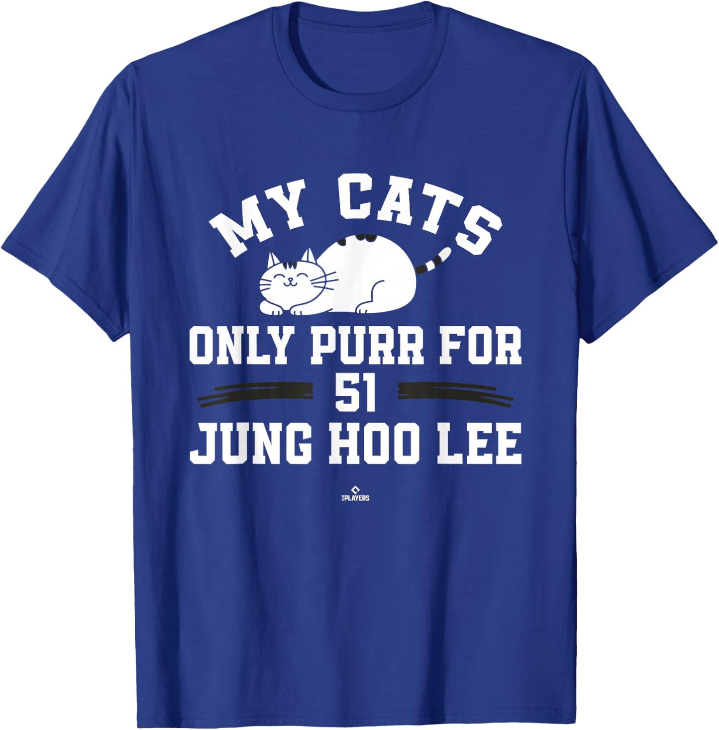 Cat Lovers for Jung Hoo Lee San Francisco Baseball MLBPA T-Shirt - T-Shirt | Royal