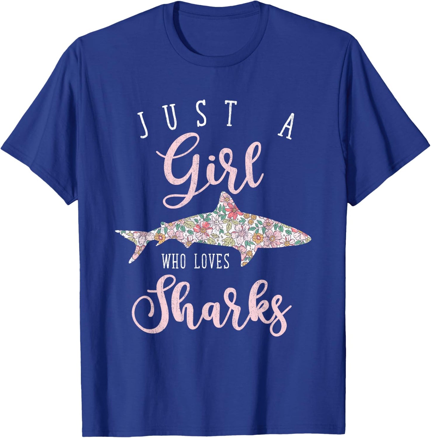 Sea Monster Lover Women Girls Kids Gift Shark T-Shirt - T-Shirt | Royal