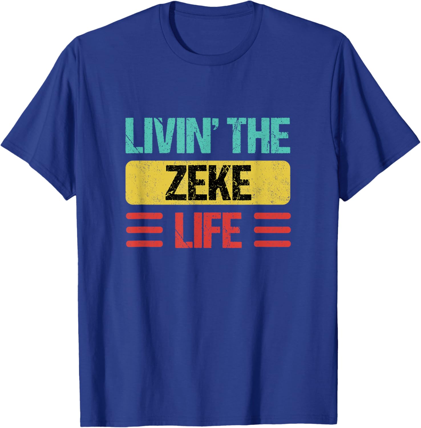 Zeke Name T-Shirt - T-Shirt | Royal