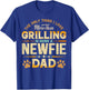 Funny Grilling Father's Day - Newfie Dad Dog Lover T-Shirt - T-Shirt | Royal