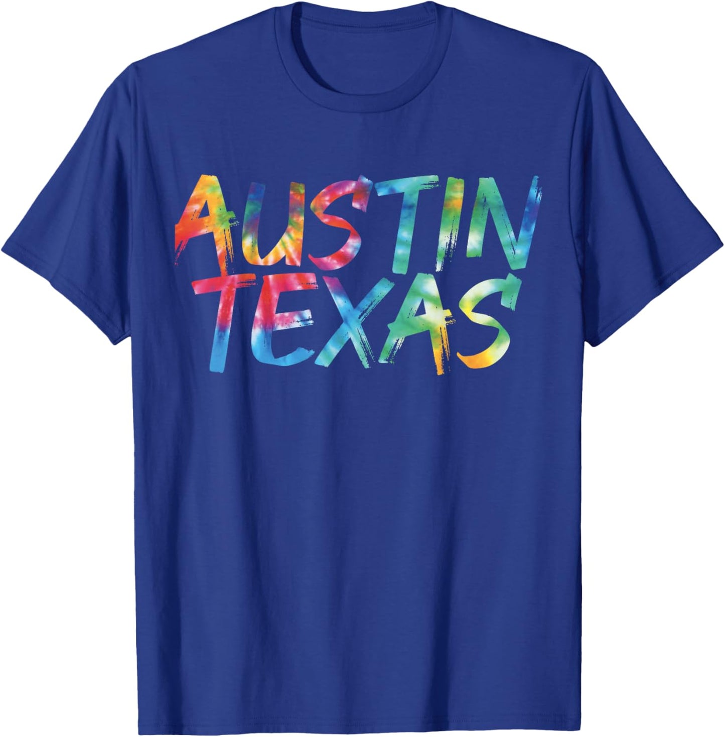Austin Texas Tie Dye Awesome Vintage Inspired Streetwear T-Shirt - T-Shirt | Royal